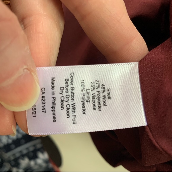 Talbots wool blend A line skirt - Picture 6 of 7